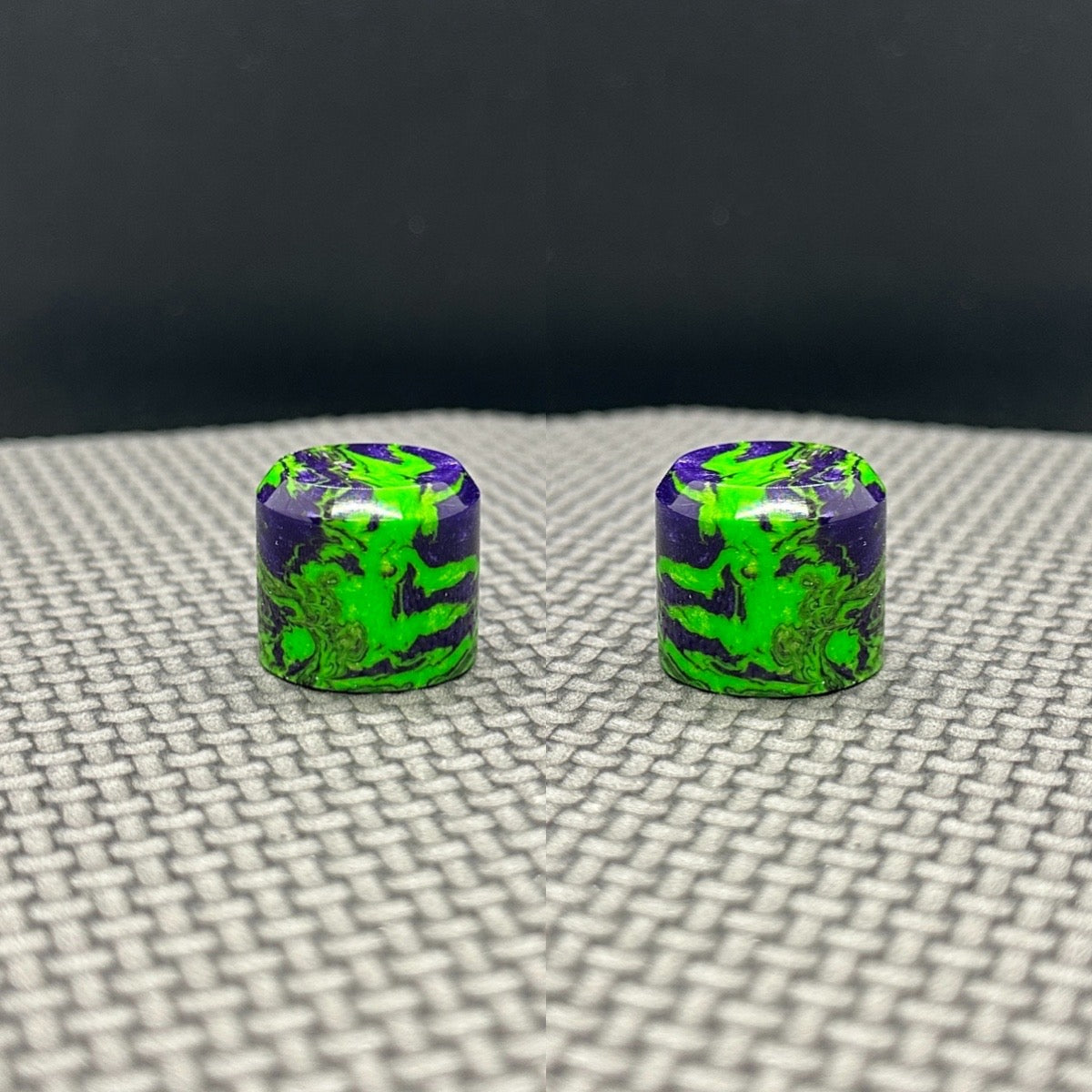 Custom "Toxic Sludge" Resin Guitar and Bass Volume Knobs Tactical