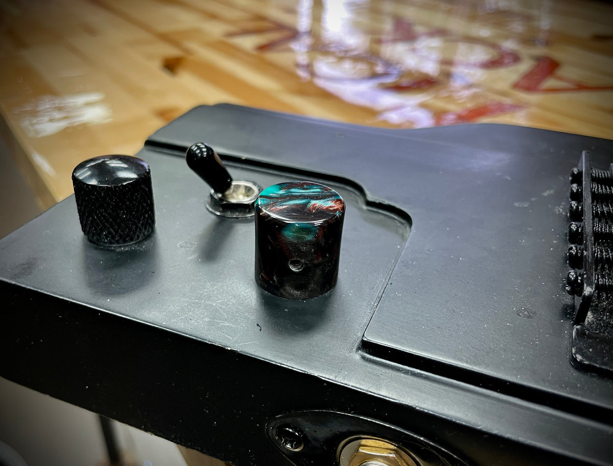 Custom "Aeris" Guitar and Bass Volume knob Set Tactical Black Vault™
