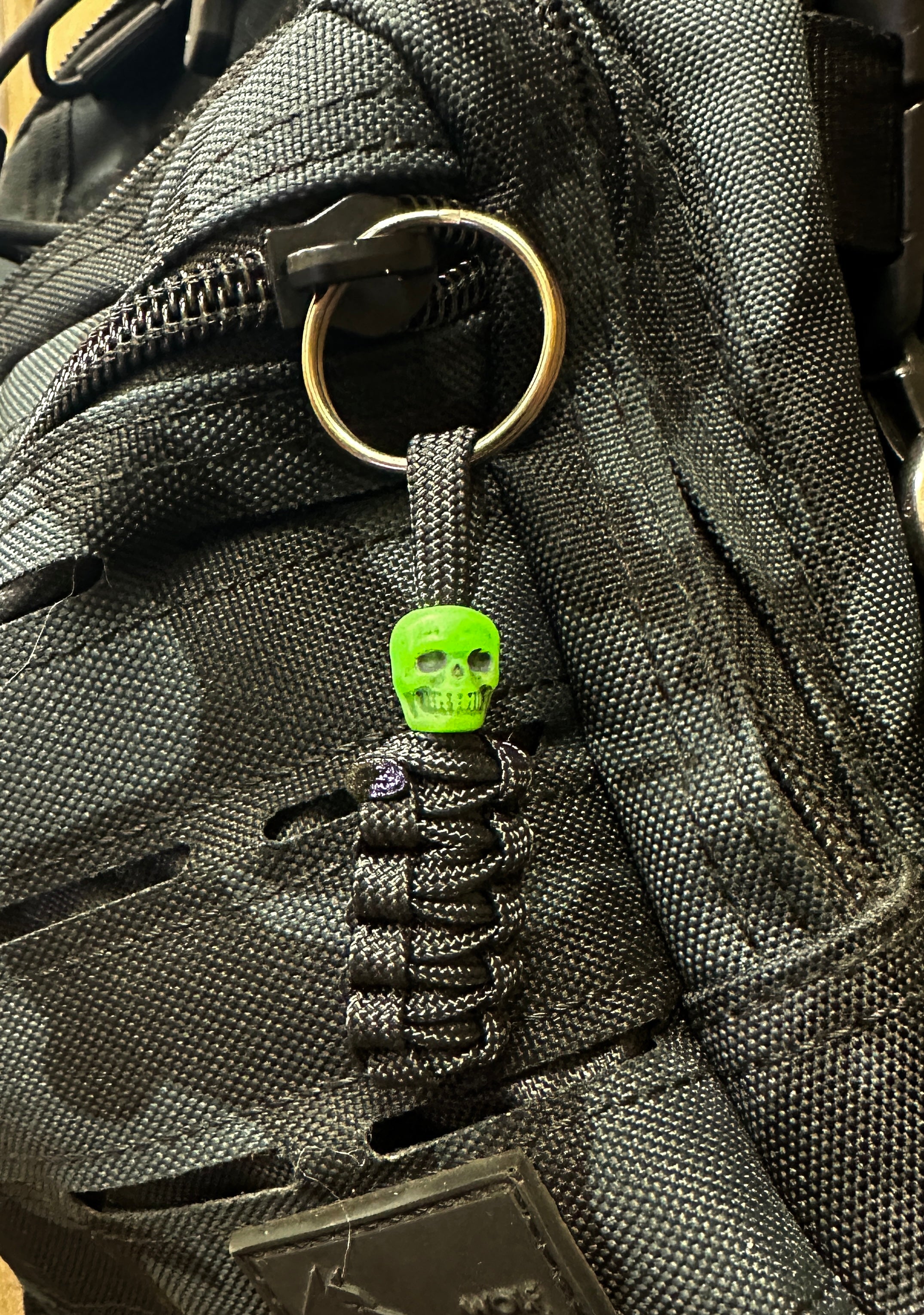 Custom Skull gear bag zipper pulls (Set of 4)
