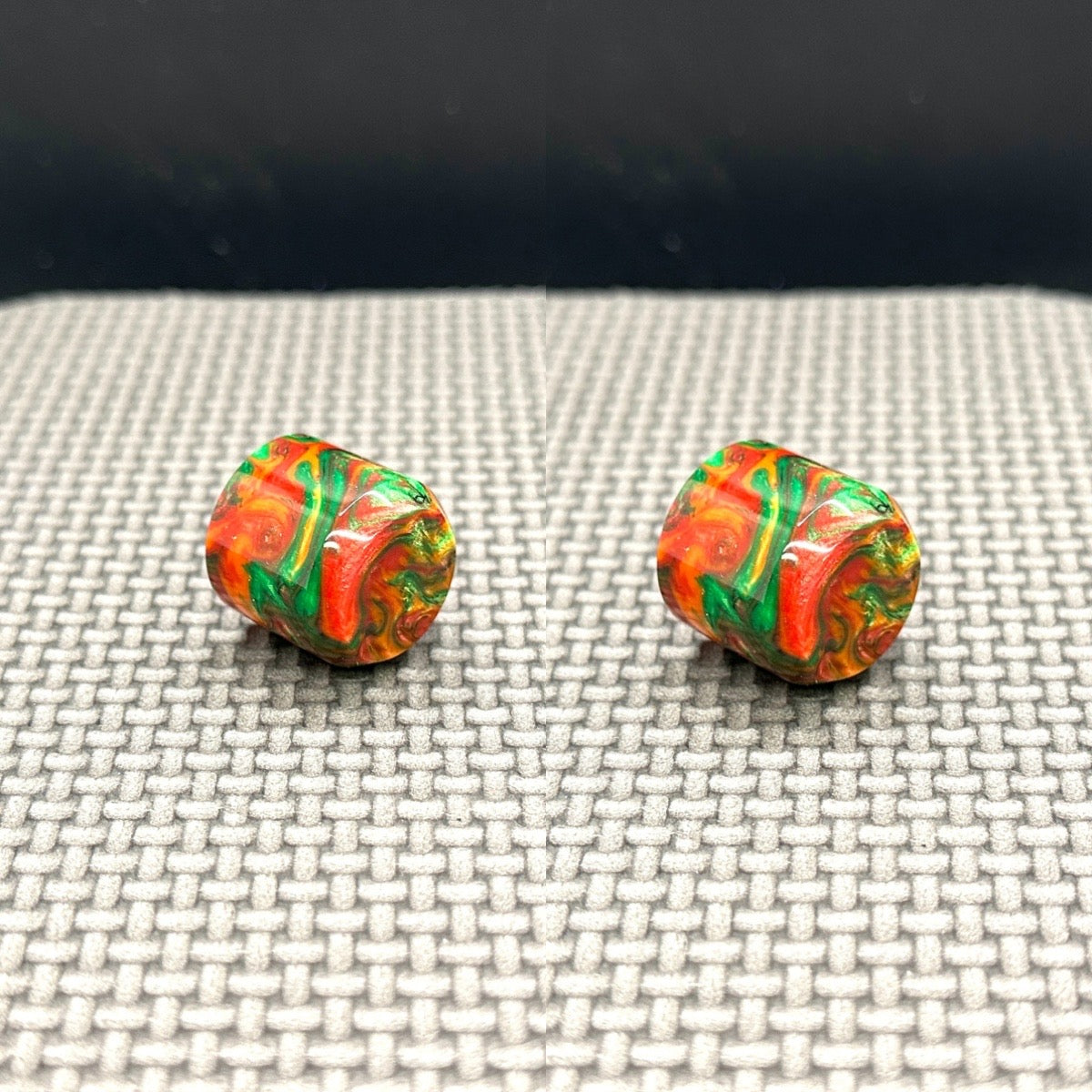 Custom “Dragon Fire” Guitar and Bass Volume Knob Set