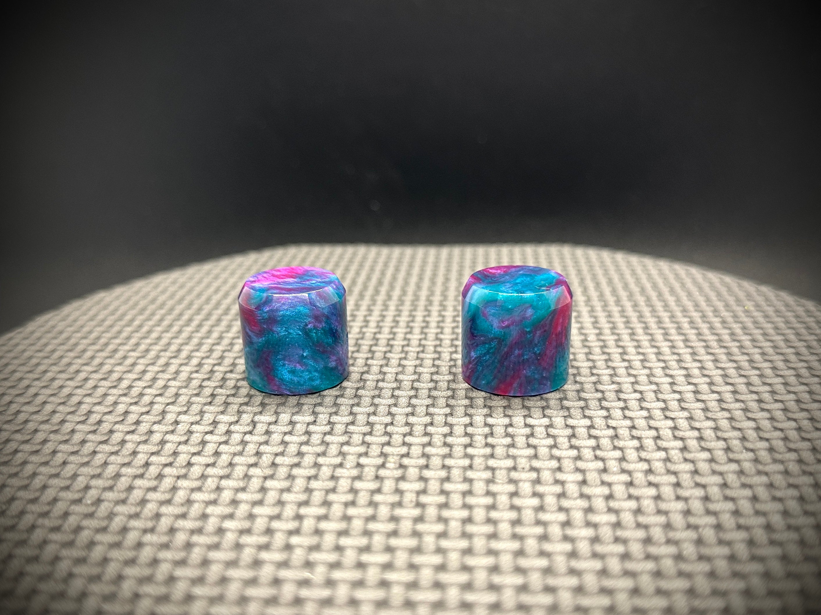 Custom "Fuchsia Haze" Guitar and Bass Volume knob Set