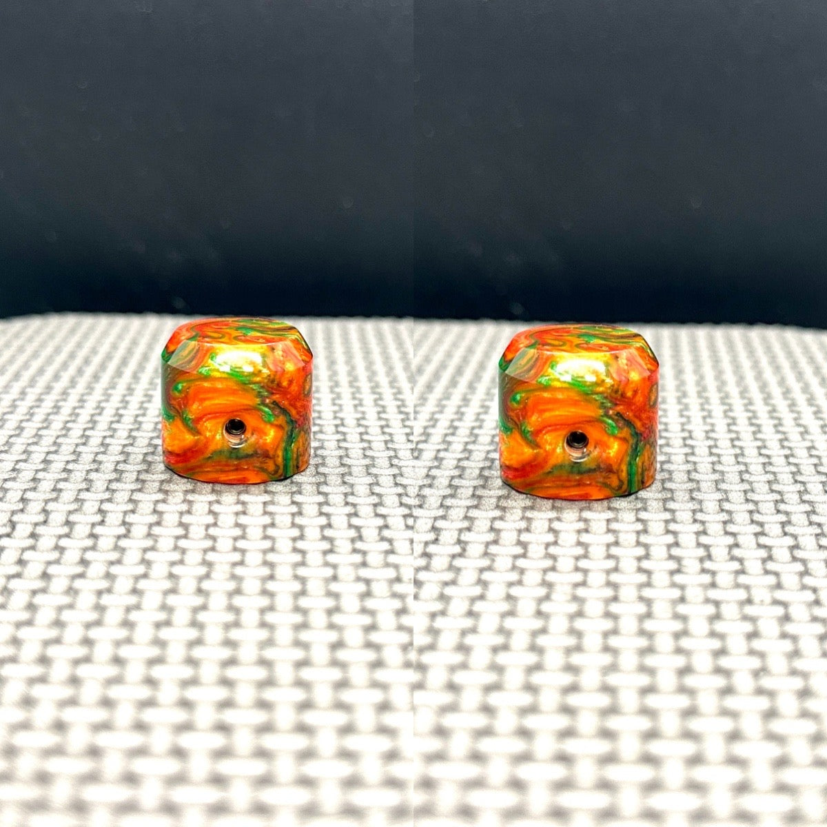 Custom “Dragon Fire” Guitar and Bass Volume Knob Set