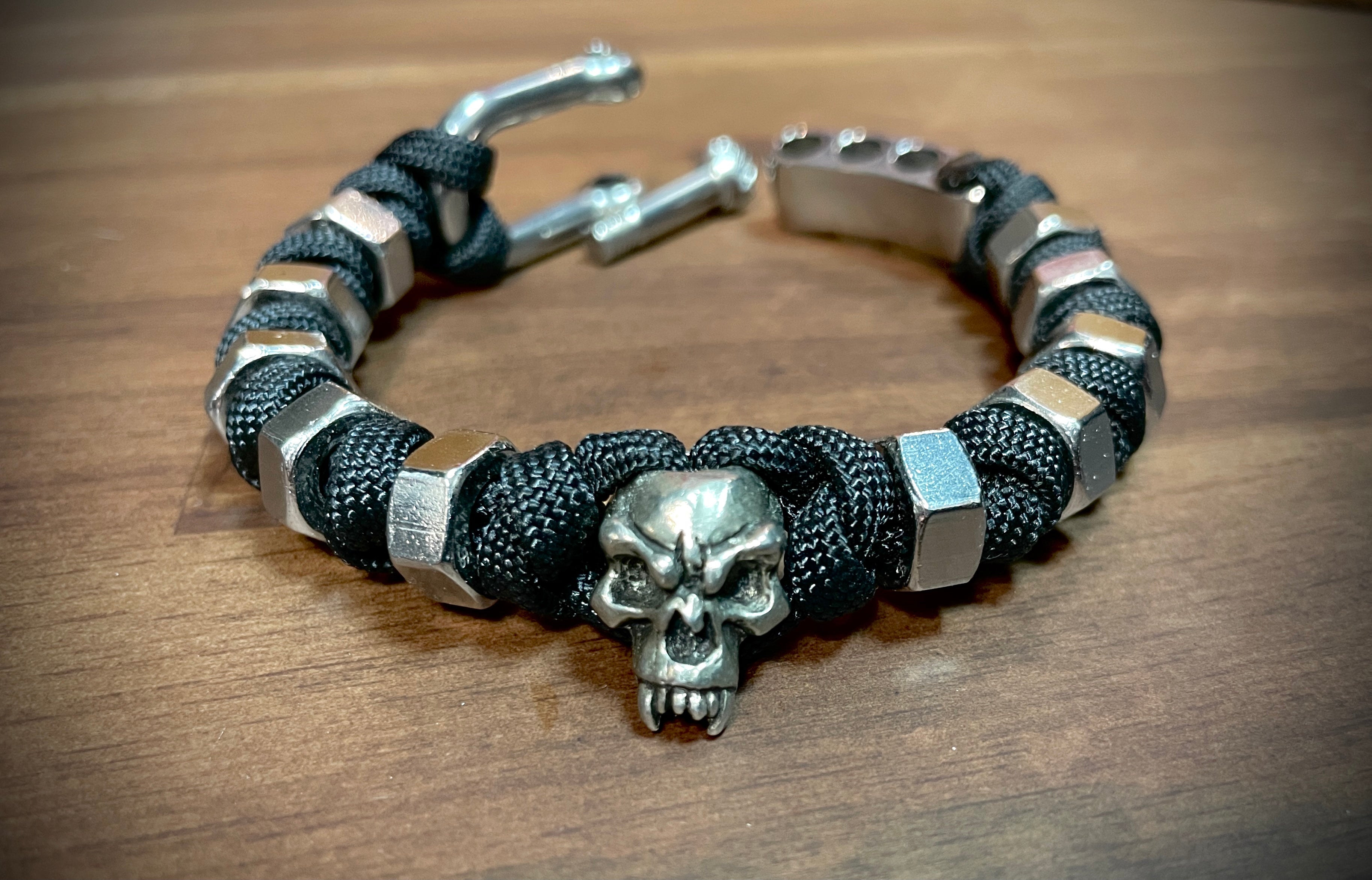 Skull Snakeweave Hexnut Bracelet