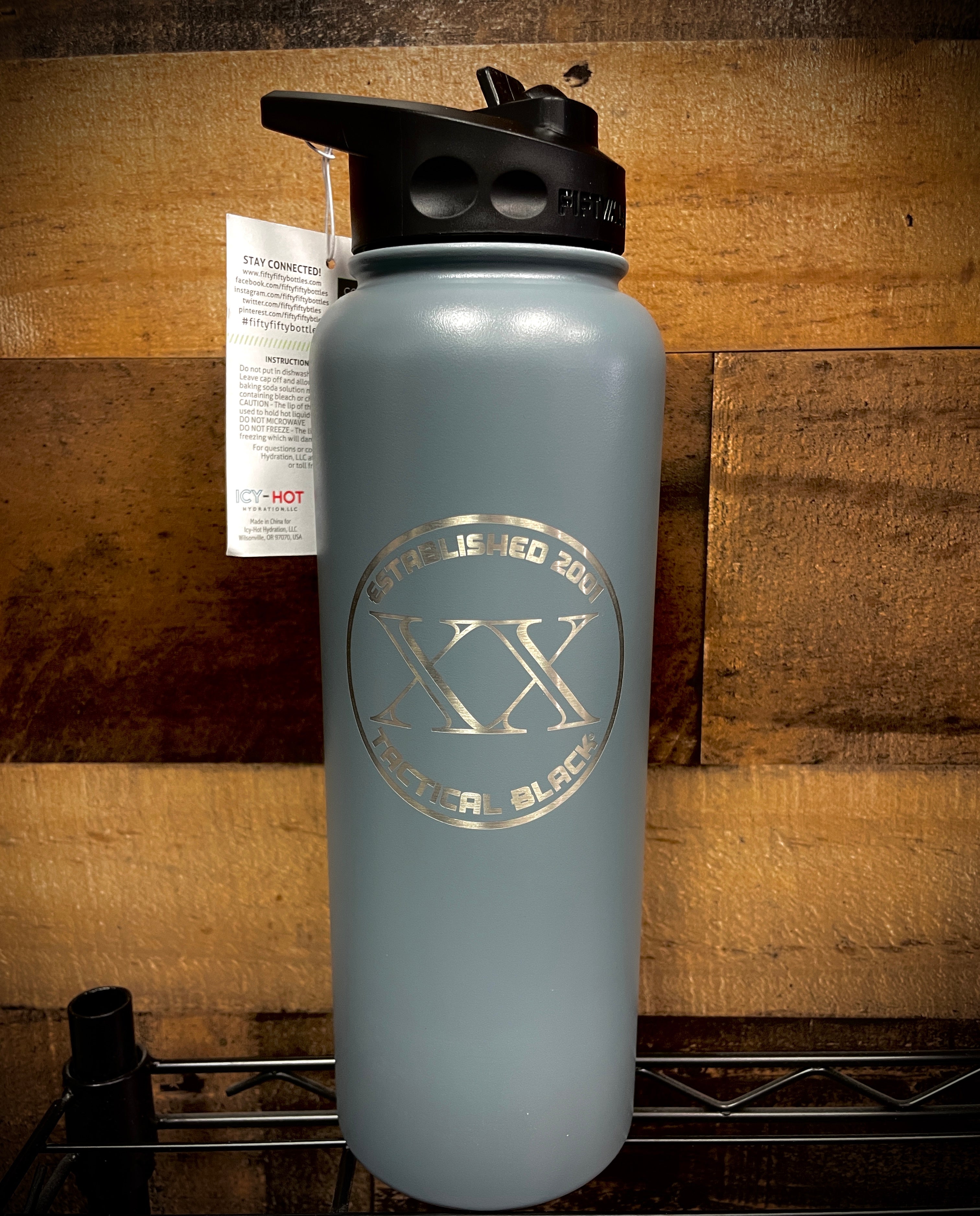 Limited Edition 20th Anniversary Tactical Black Water Bottle