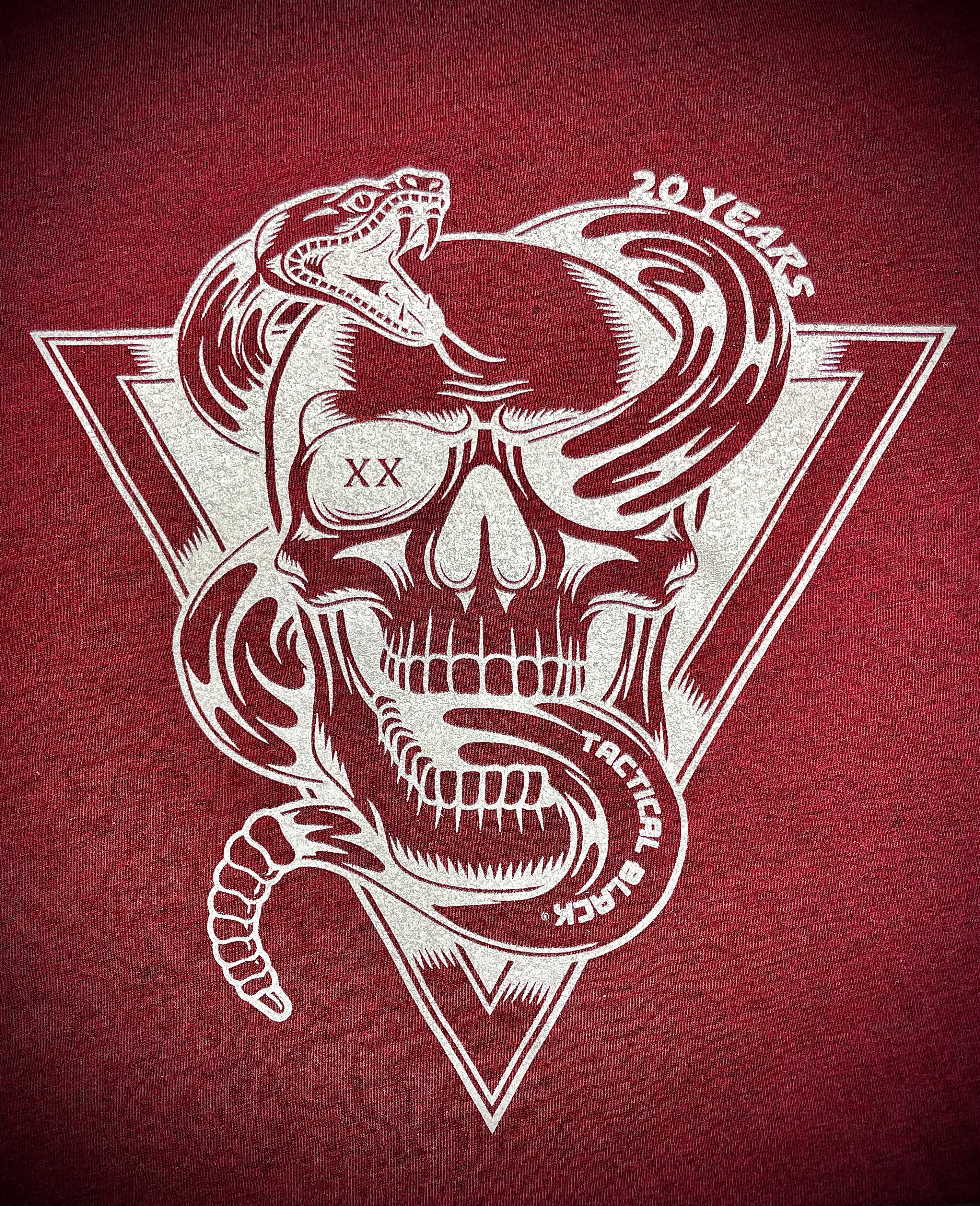 Tactical Black Skull Snake Shirt 20 Year Anniversary