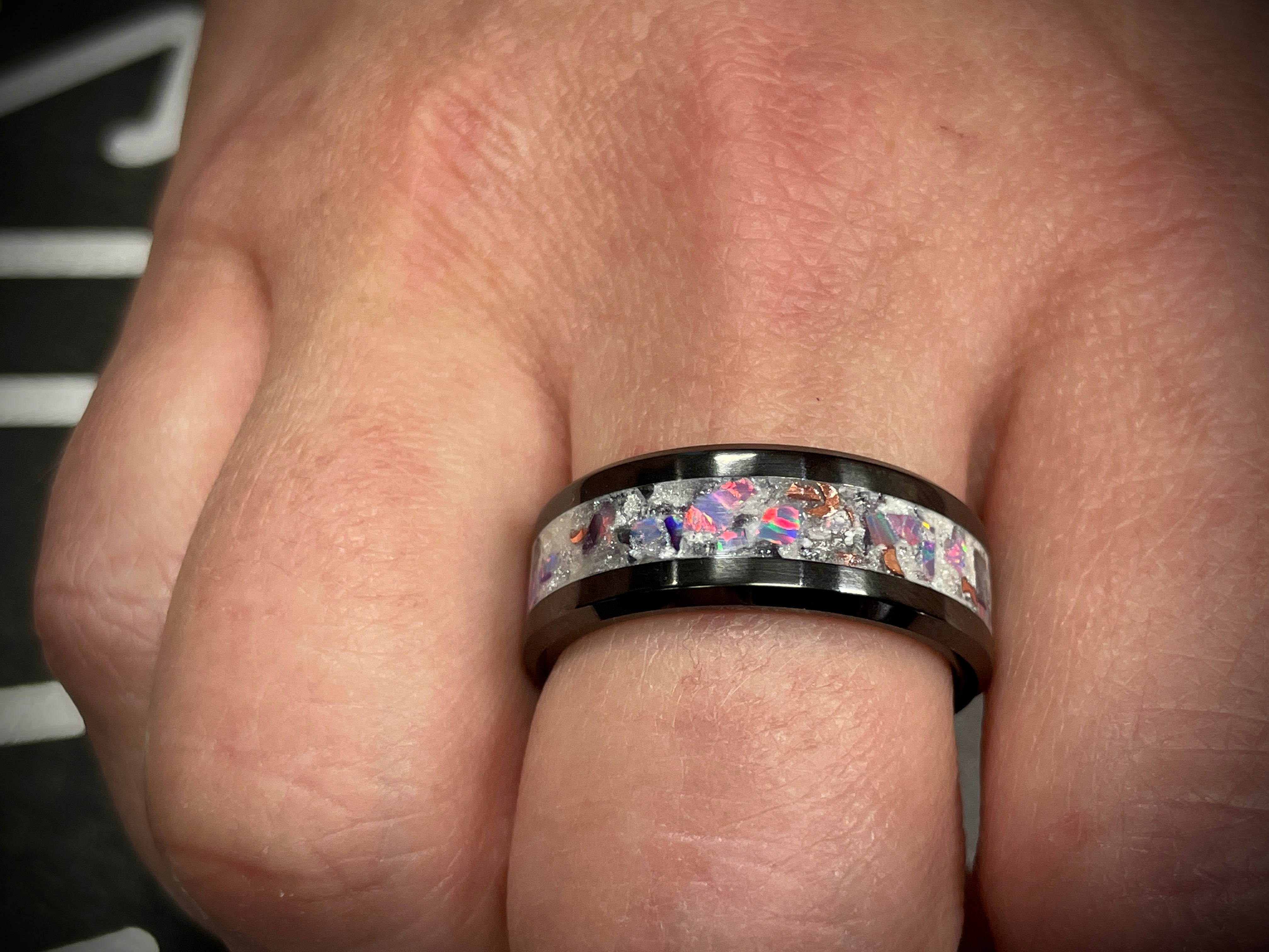 Tactical Black "Tundra" Custom Ring