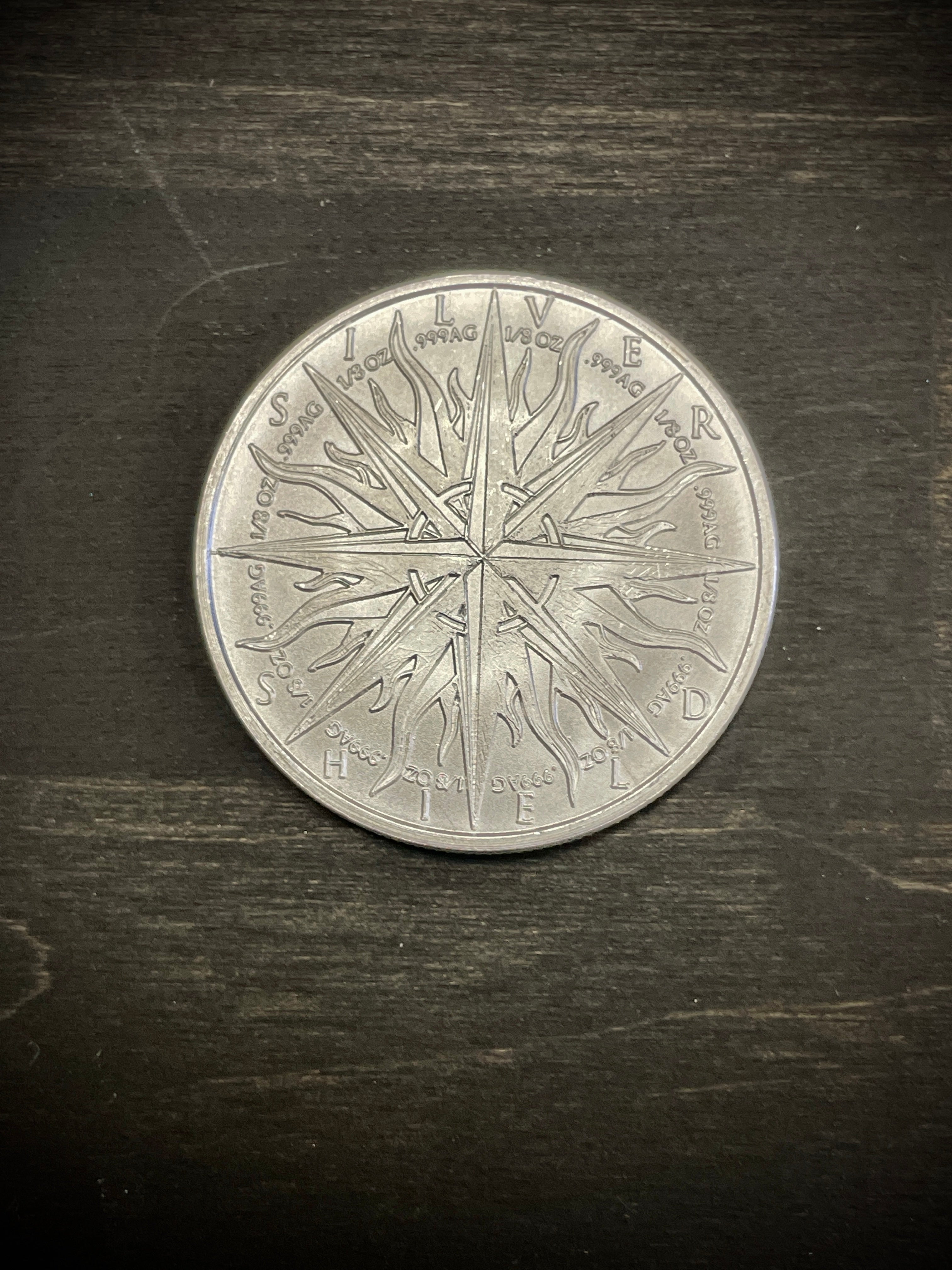 Fine Silver Pirate Coin Custom Ring