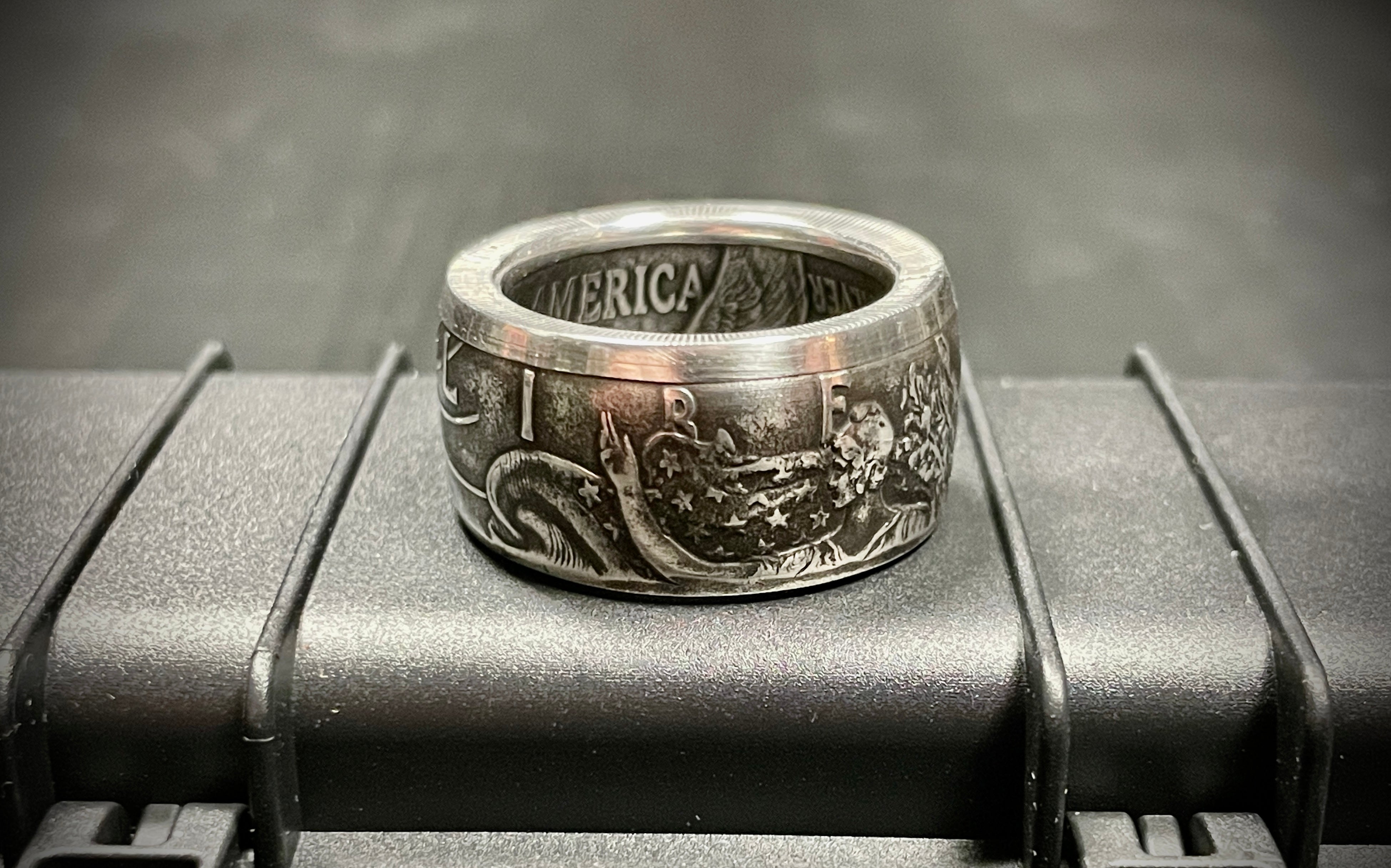 Silver Eagle Custom Coin Ring