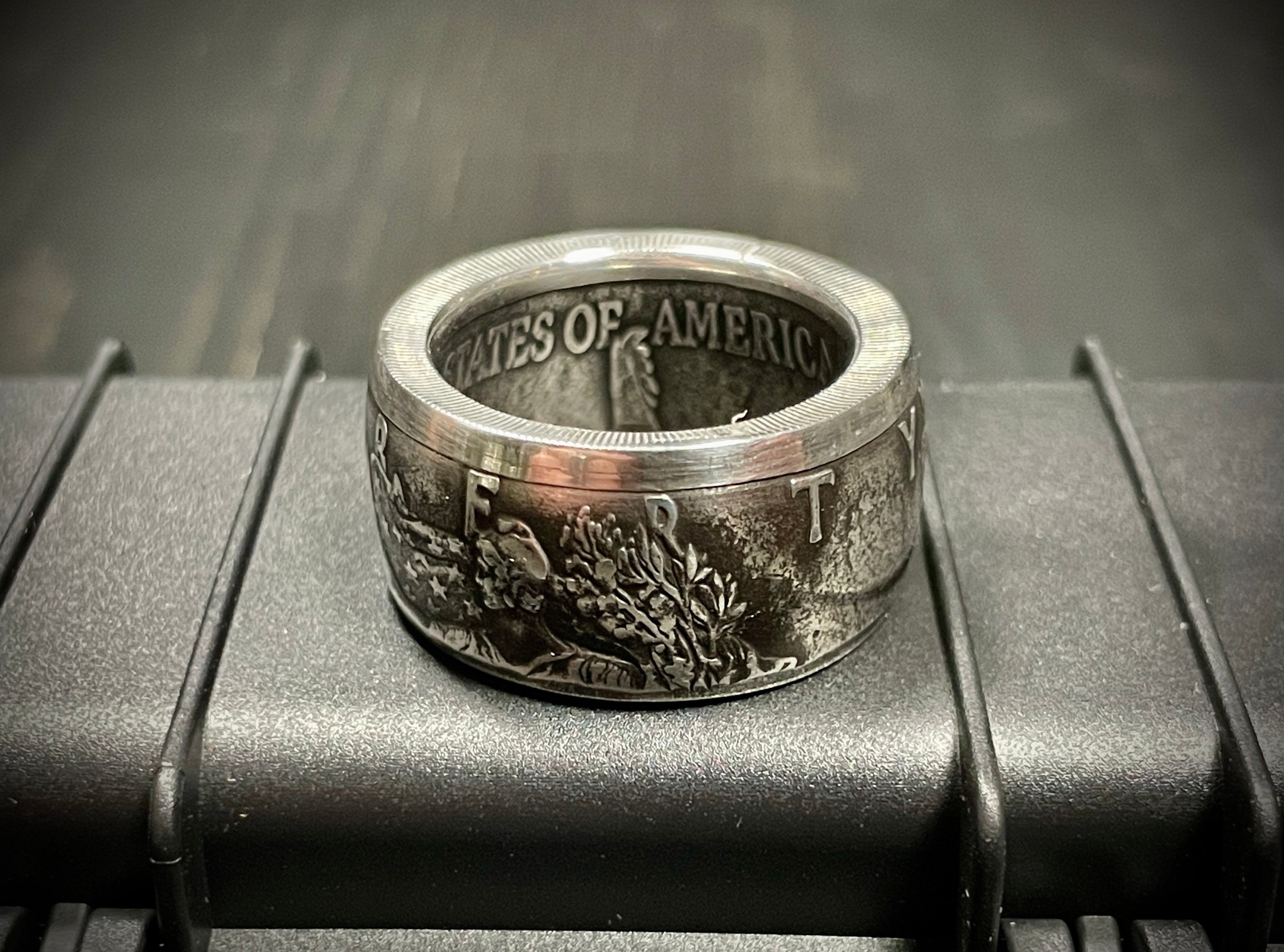 Silver Eagle Custom Coin Ring