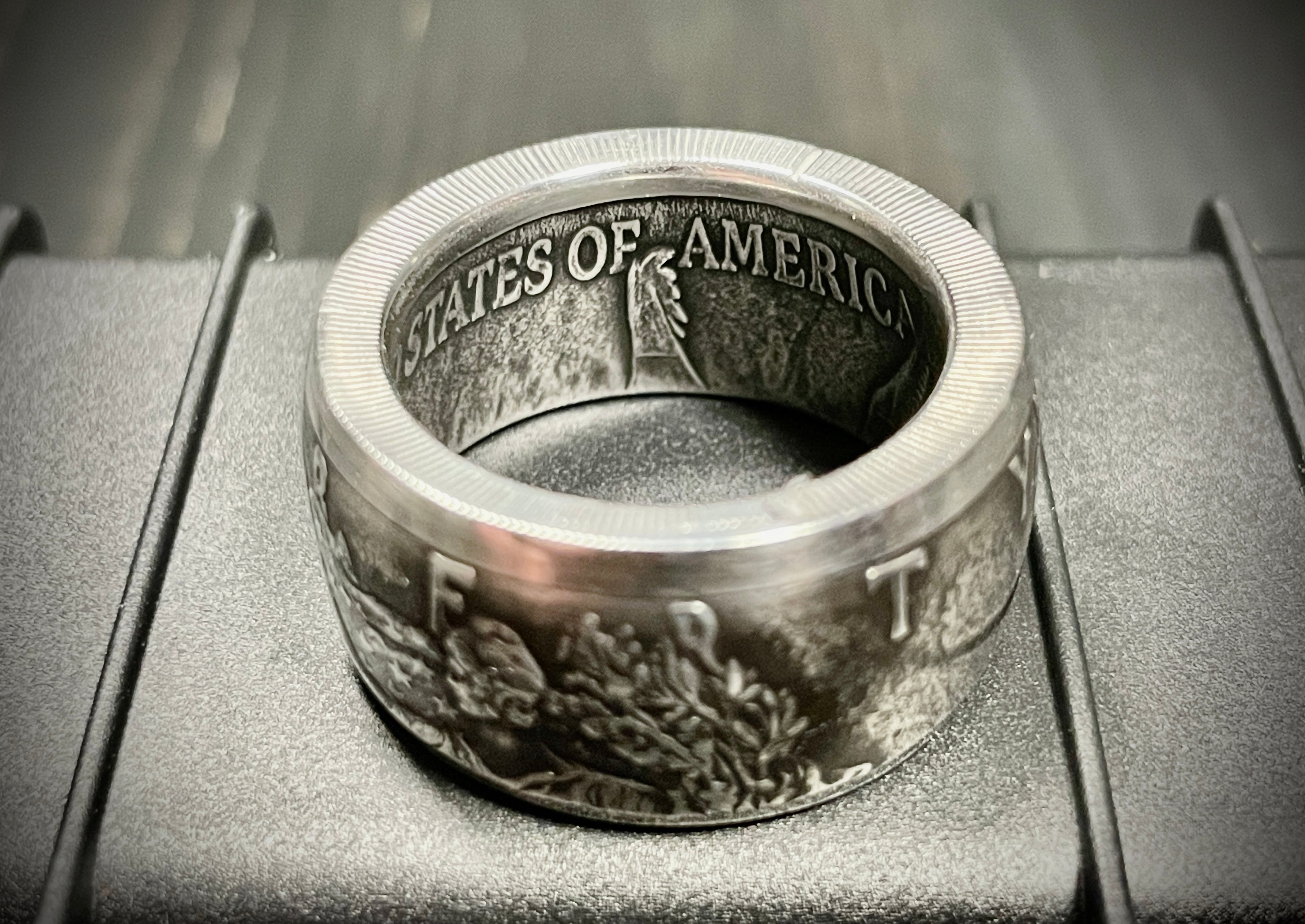 Silver Eagle Custom Coin Ring
