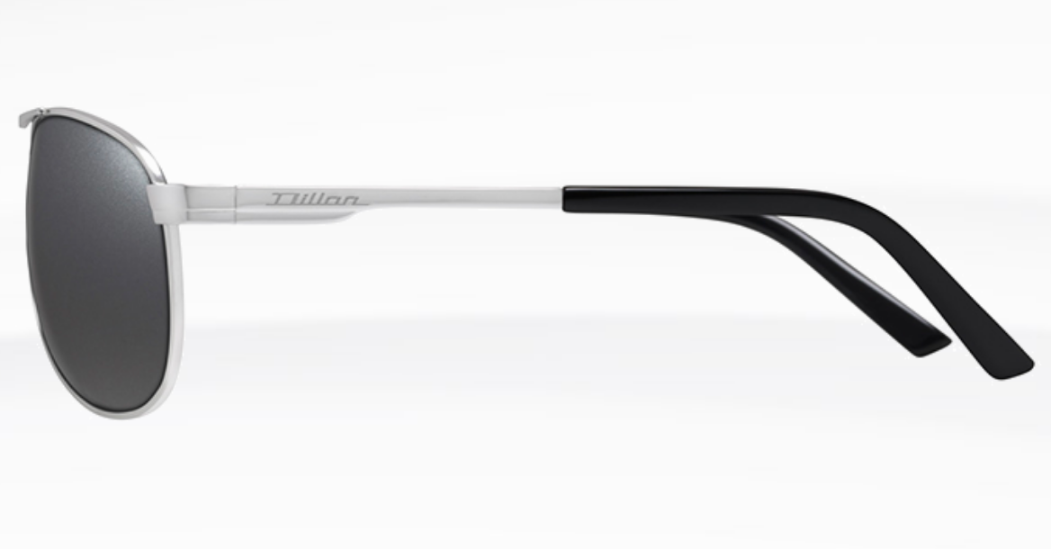 Dillion Optics GREASEWOOD - Shiny Silver Frame / Silver NIR Lens